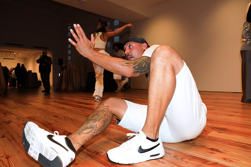 Rick Levine dances away.