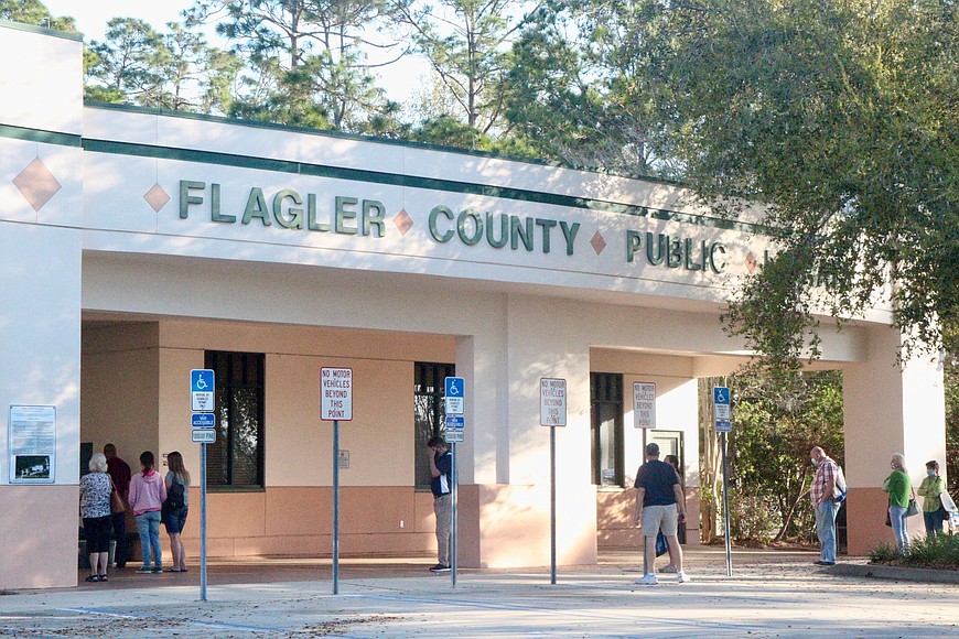 The Flagler County Public Library is opening two free library-pantry kiosks called "Food for Thought" where residents can exchange books for canned goods or canned goods for books.