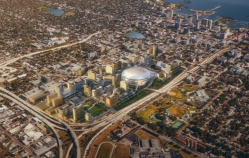 Rays new stadium: Team announces plans for domed ballpark, surrounding  'village' in downtown St. Petersburg 