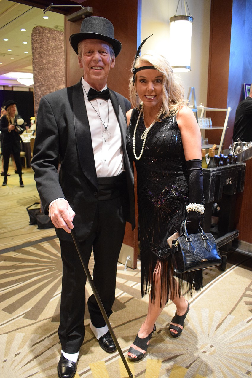Sarasota's Bob Hite and Lakewood Ranch's Julie Benjamin can't wait to let loose at the Gatsby event.