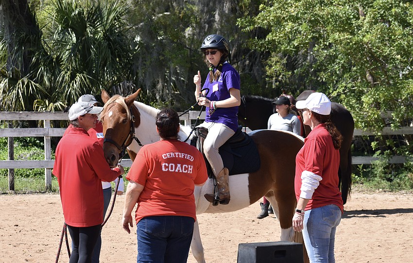 Parrish's 16-year-old Addison Long is ready to ride.