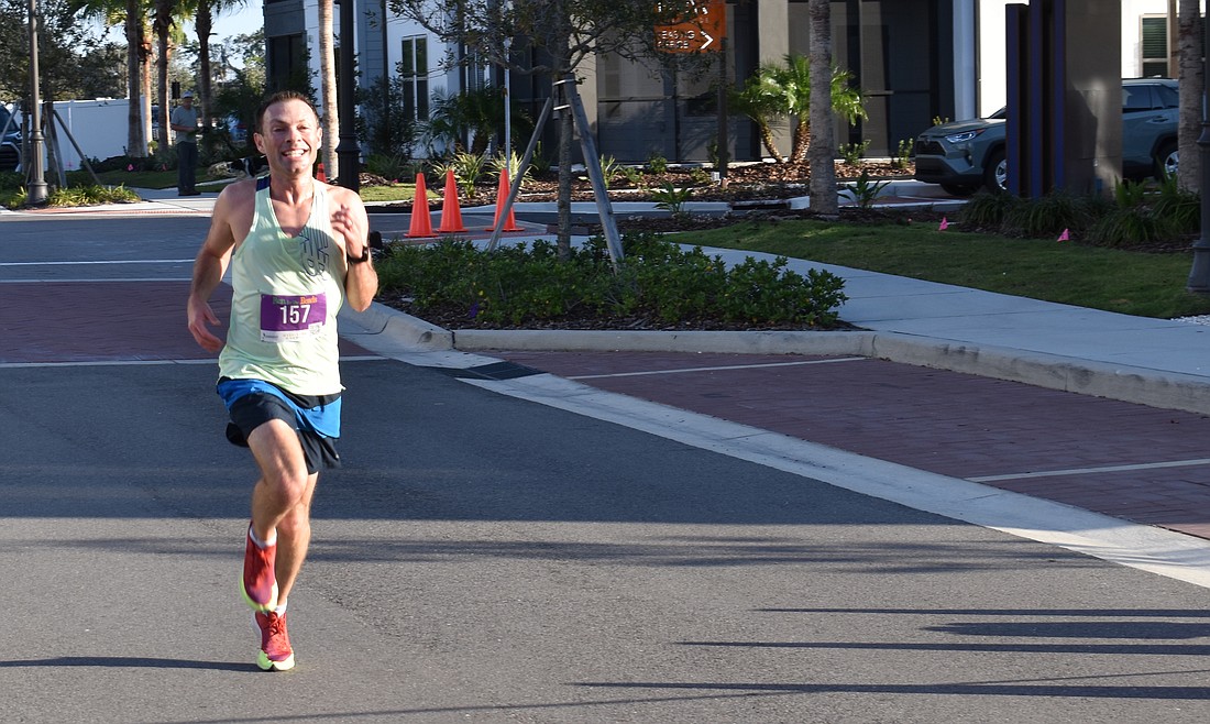 David Proudfoot won the first Run for the Beads 5K on Feb. 18, 2023.
