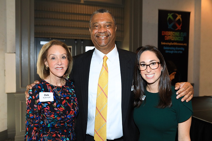 Deb Kabinoff, Judge Charles Williams and Executive Director Sarah Wertheimer