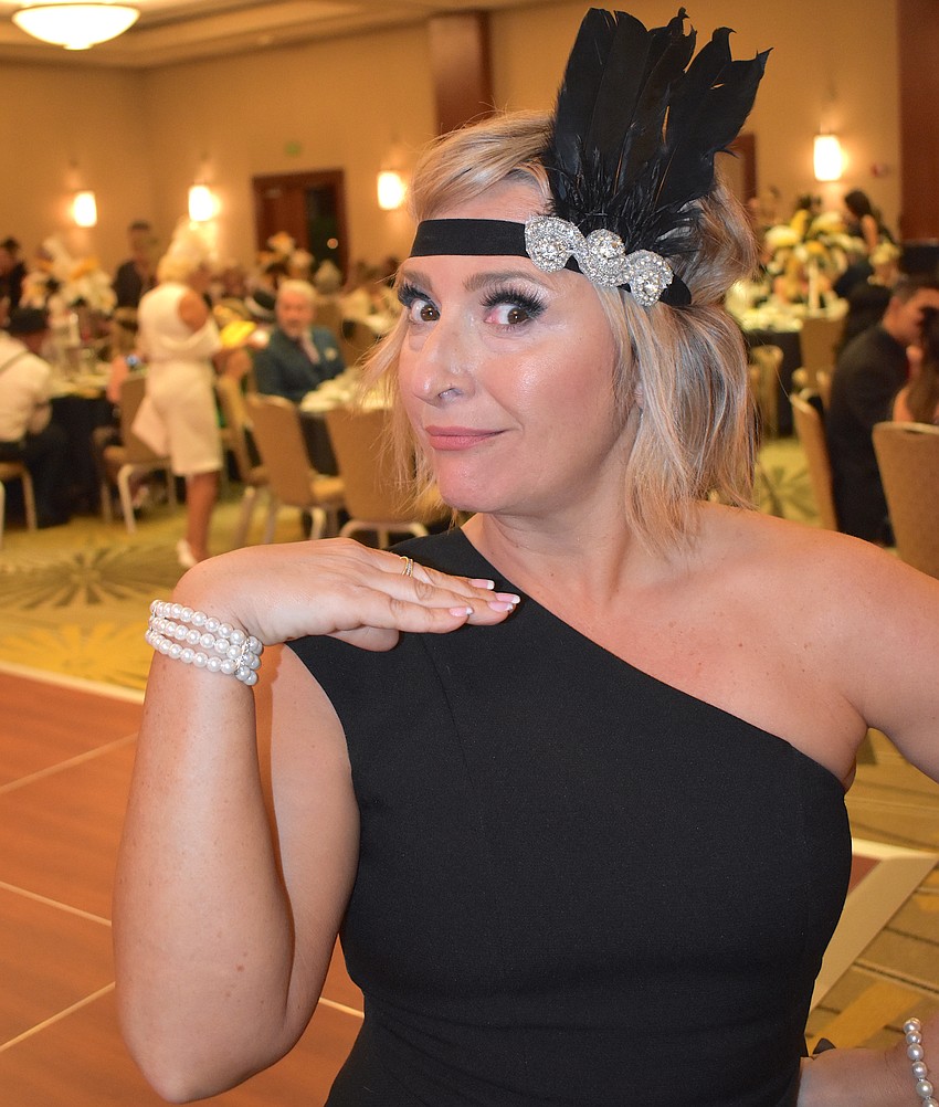 Allison Imre dressed the part to support the fundraiser.