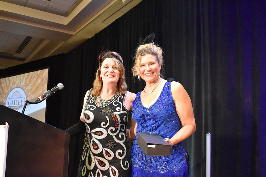 Sisterhood for Good's Amy Gorman and Lorri Kidder show off their Gatsby garb.