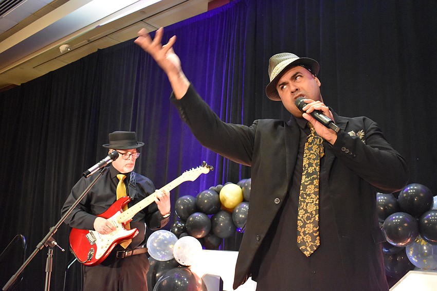 Singer Jonathan Cortez wows the crowd at the Gatsby event.