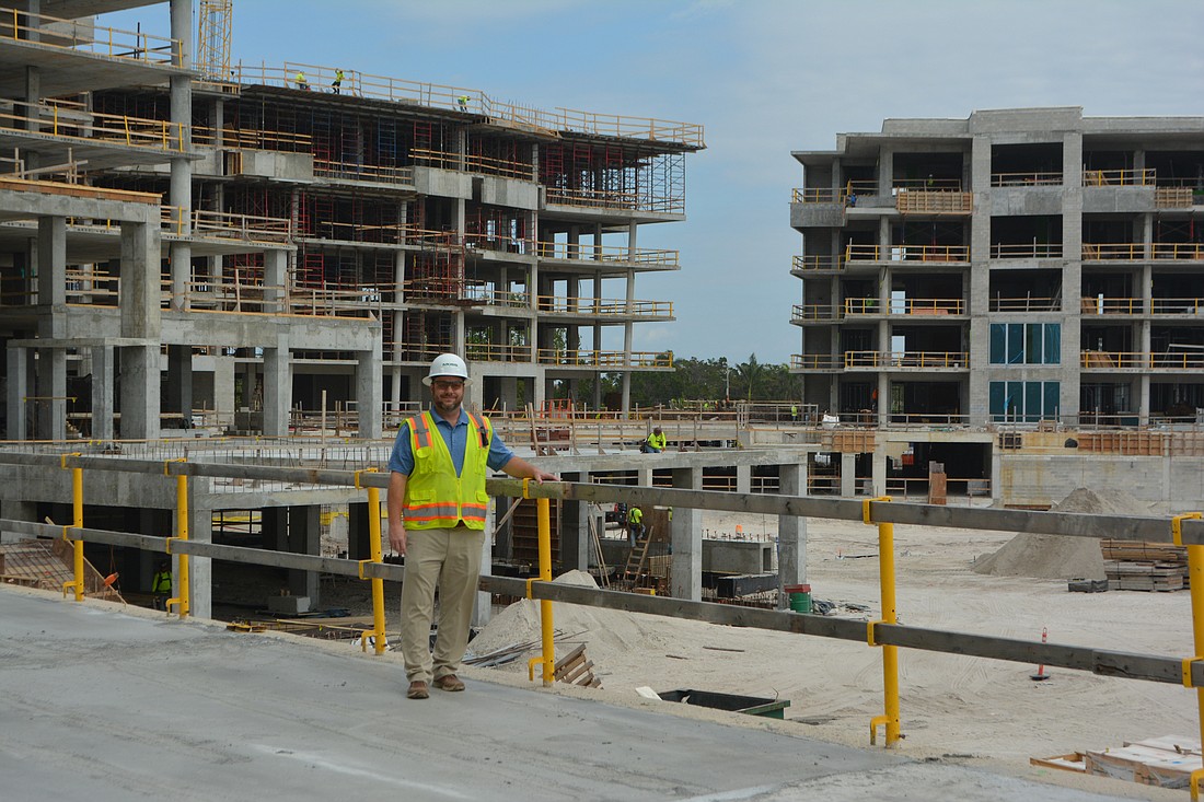 Project executive Josh Mutchler leads the Residences at the St. Regis Longboat Key project.