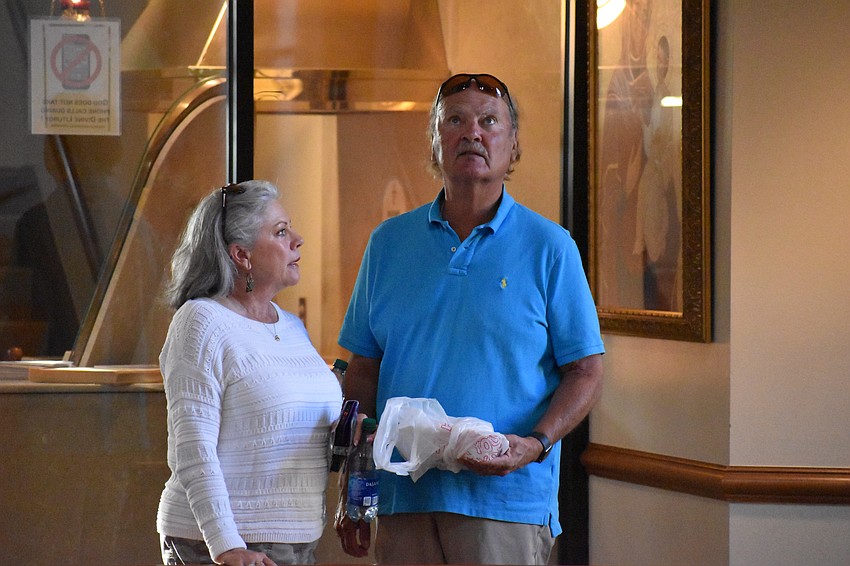 Lakewood Ranch's Linda and Mark Conish discover the church's Byzantine-style art.