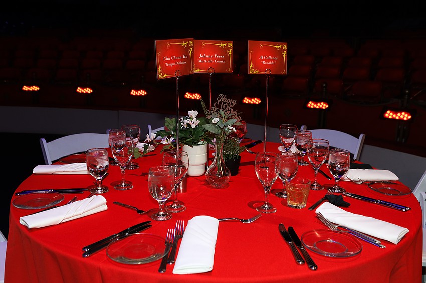 Guests enjoyed dinner under the Big Top.