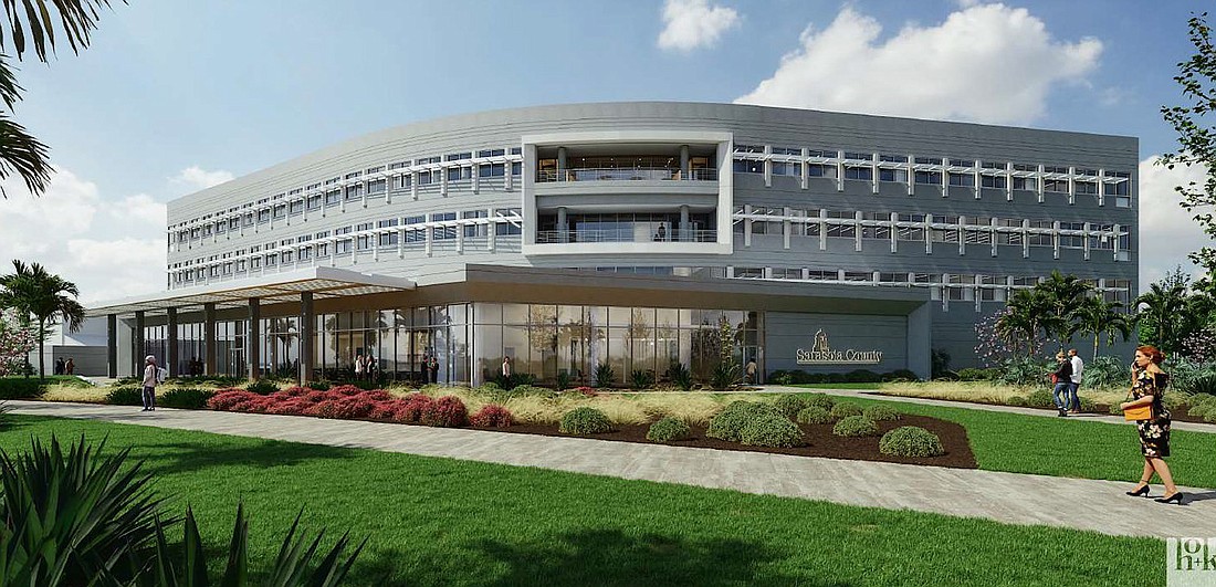 A portion of the cost of the new Sarasota County Administration Center is among the projects earmarked for funding by Surtax IV revenue.