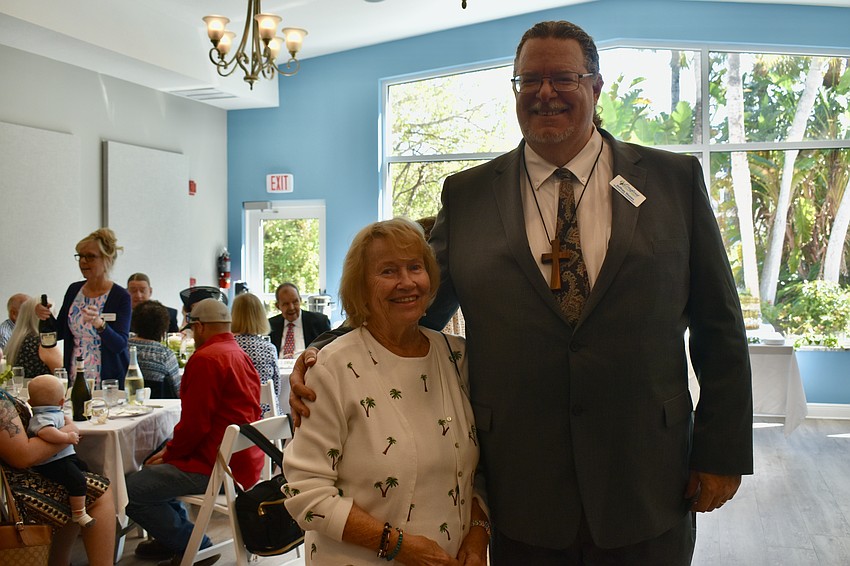 Travel buddies Sue Reese and Rev. Jeffrey Nunes
