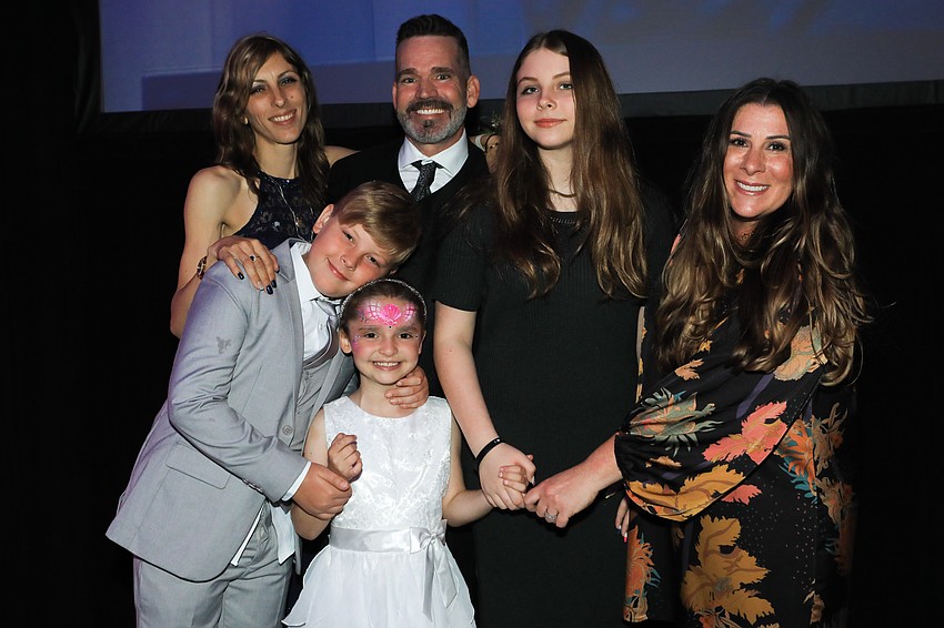 Aiden Straughn, Katie Powers, Make A Wish Child Jocelyn Alvis, Torian Alvis, Ava Straughn and Nicole Pepe