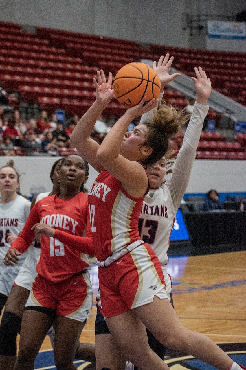 8. Mooney senior Olivia Davis was one of the team's leading scorers.