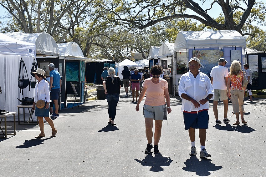 The Longboat Key Festival of the Arts welcomes 100 artists at the Town Center Green.