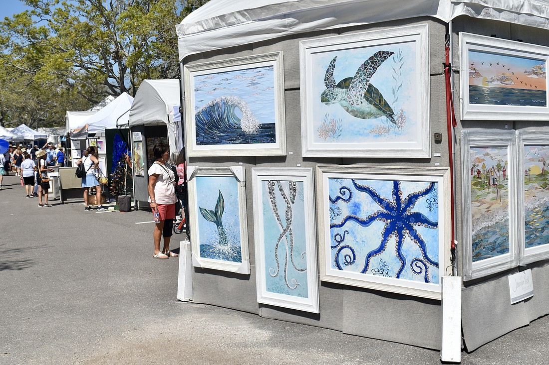 Artists from all over the country display their work at the Town Center Green.