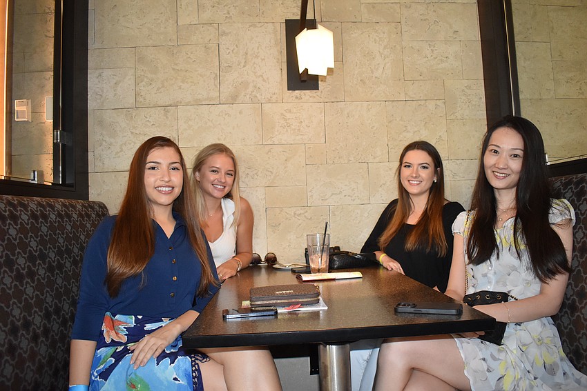 Lauren Bailey, Julianna Young, Erin Keim and Nawei Gu attend the 46th Annual Tour of Homes celebratory happy hour at CinéBistro on Feb. 25.