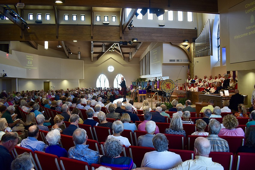 It's a full house for the Kirkin' o' the Tartans service on Feb. 26 at Christ Church.