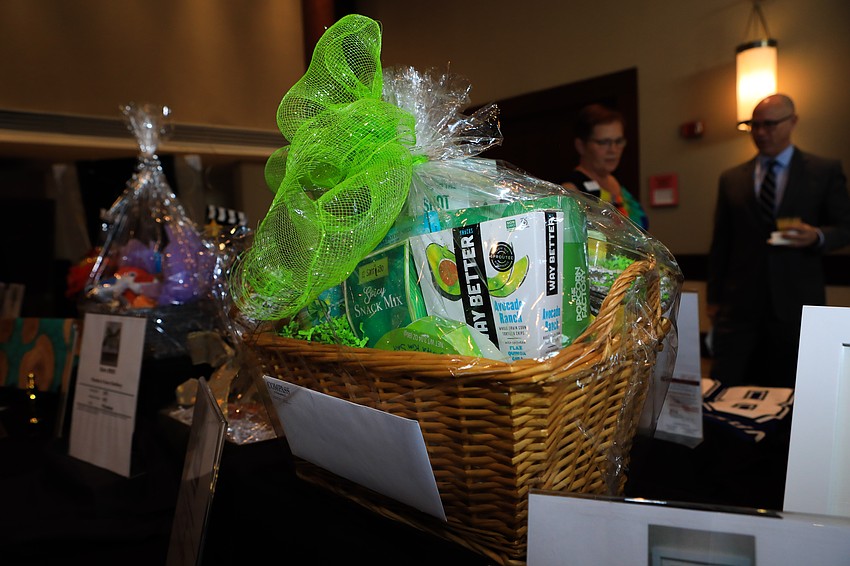 Guests checked out silent auction items.