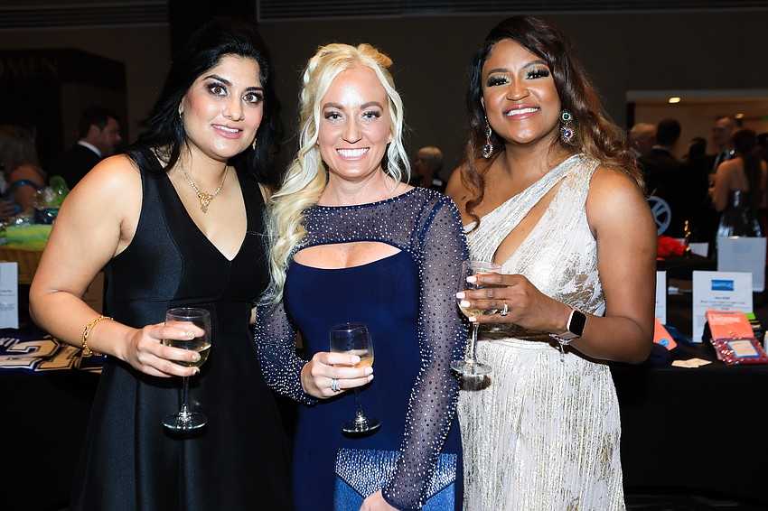 Honorary co-chairwoman Dr. Blessy Jacob, Brittany Moe and Stacy Jean