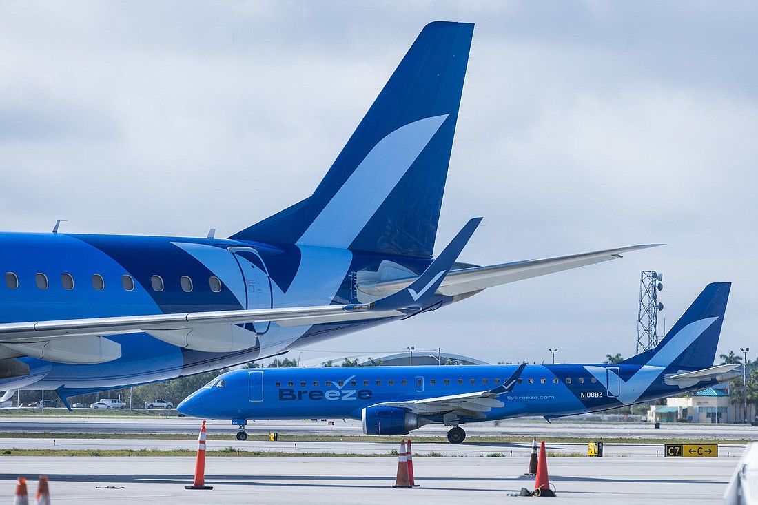 Breeze Airways is offering one-way fares as low as $39 from Tampa International Airport to nine U.S. cities.