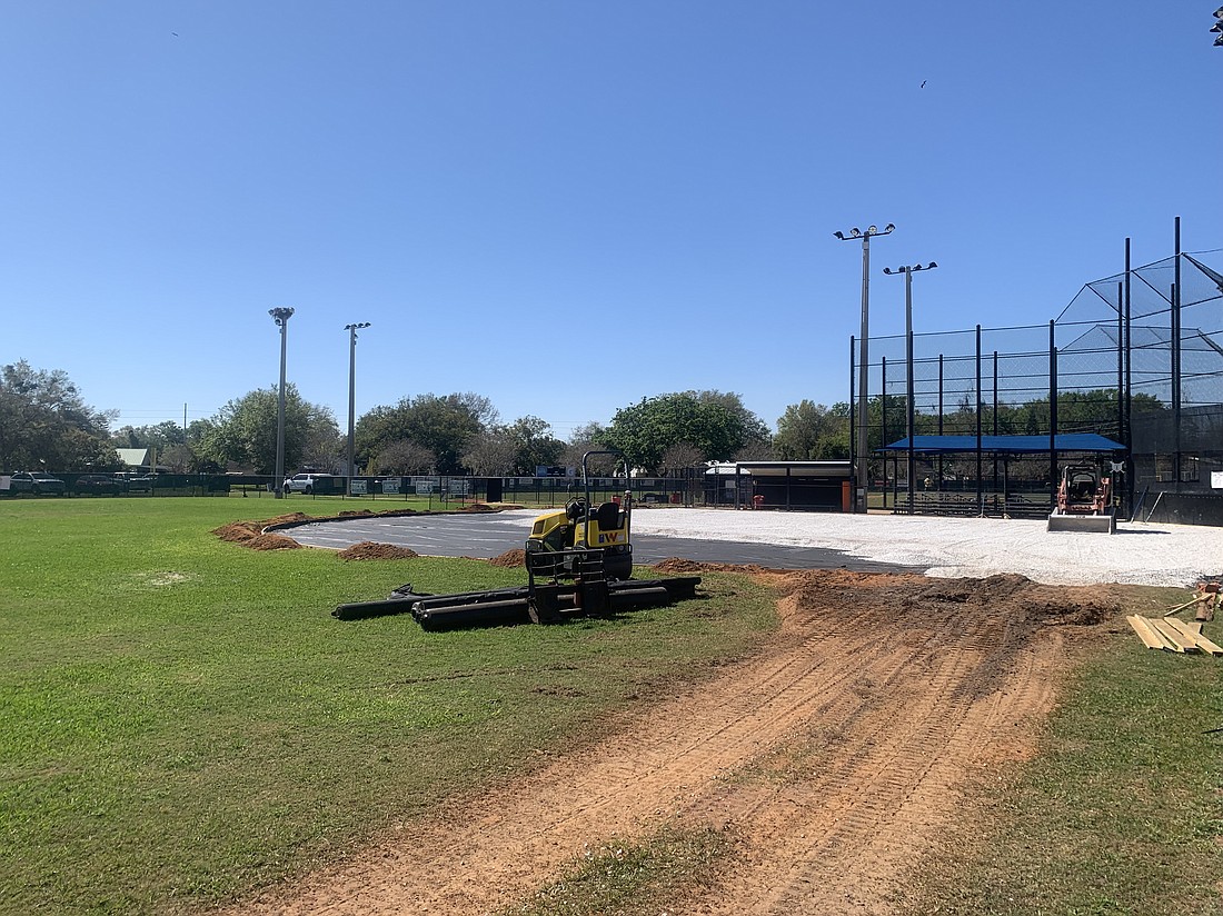 The field renovations will be completed this week.