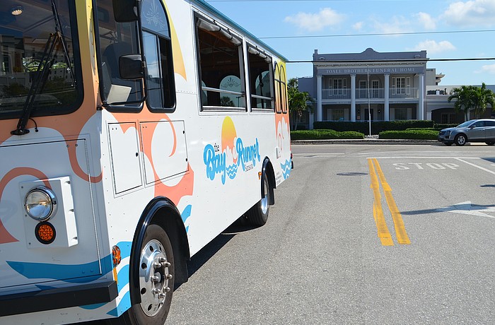 Sarasota's Bay Runner trolley service turned one year old on March 2.