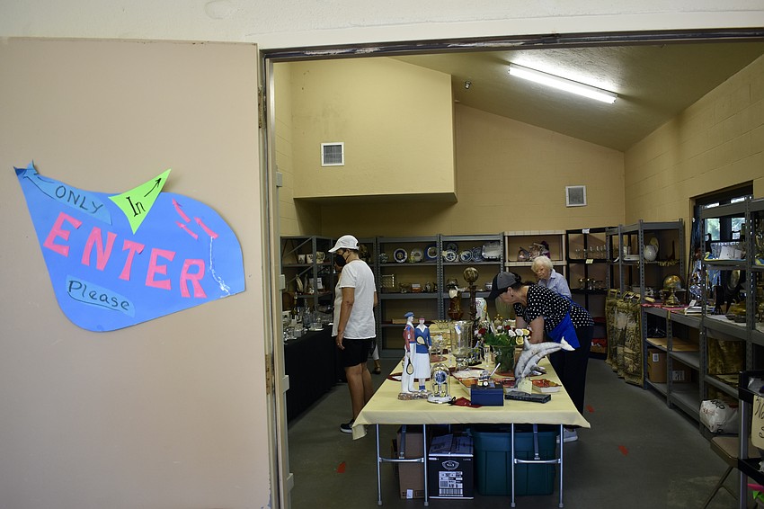 Every nook of Pick Hall is taken over by the sale.