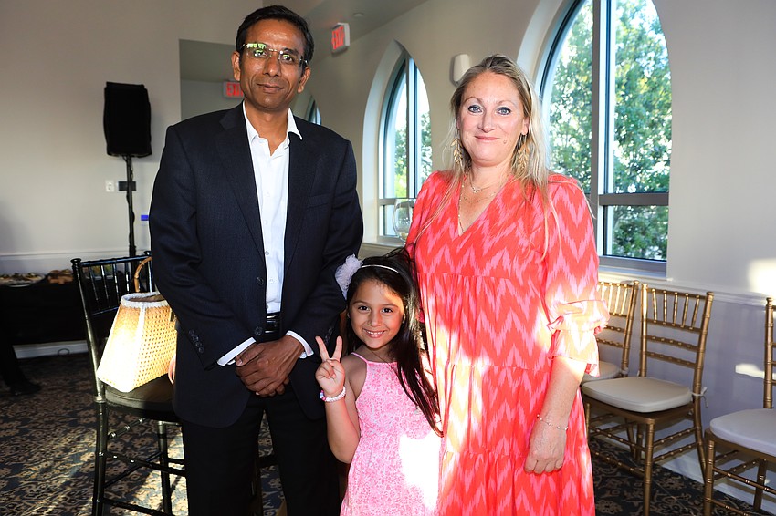 Jitendra and Hazel Suman with Abbey Box