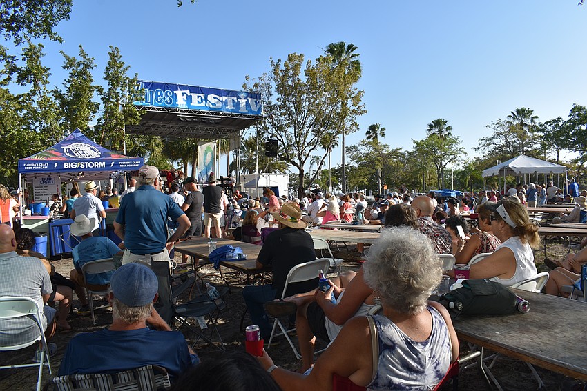 Hundreds attended the Downtown Sarasota Blues Festival to listen to some groovy Blues.