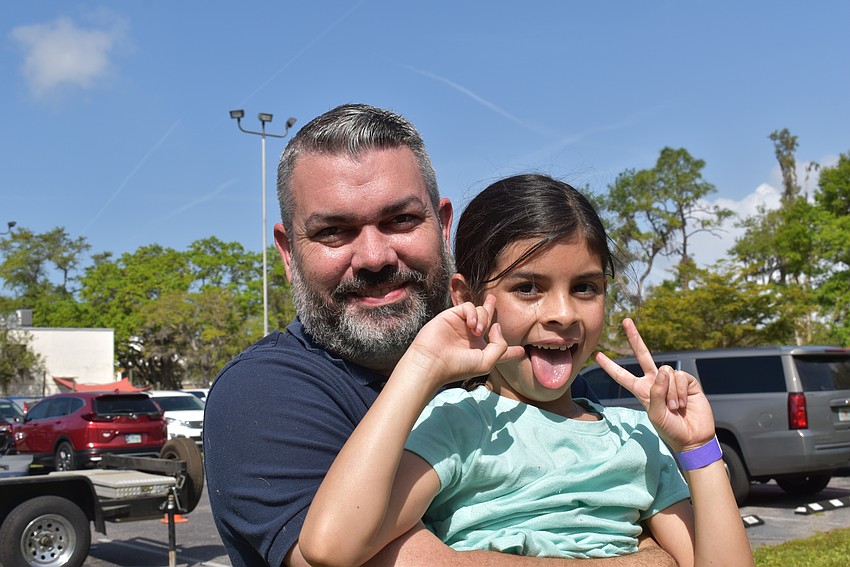 Todd and Vivian Masters at Temple Emanu-El Purim Carnival.