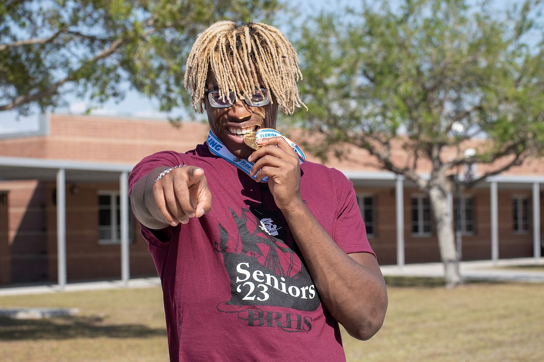 Braden River senior wrestler Jessey Colas captured the Class 2A title in the 182-pound division March 4 at Silver Spurs Arena in Kissimmee.