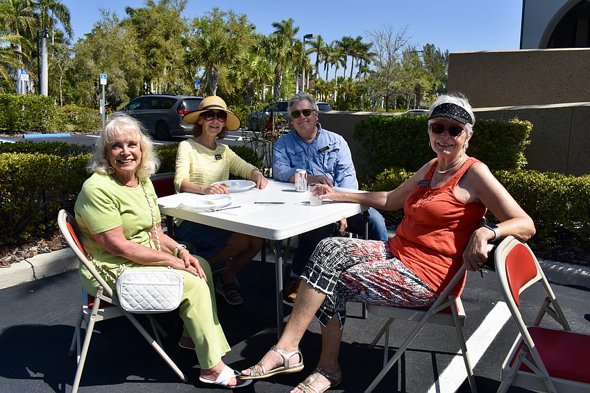 Fran Hall, Karen and Marc Fors and Joan Pritchard