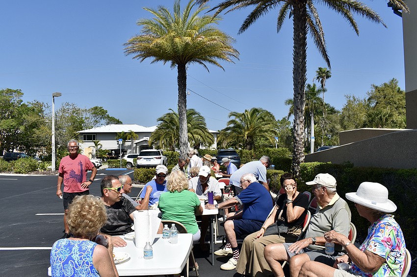 Christ Church holds a community cookout.