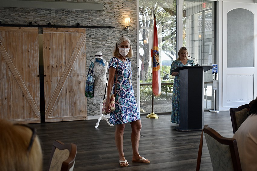 Pam Falcone models for the Longboat Harbour Fashion Show on March 8.