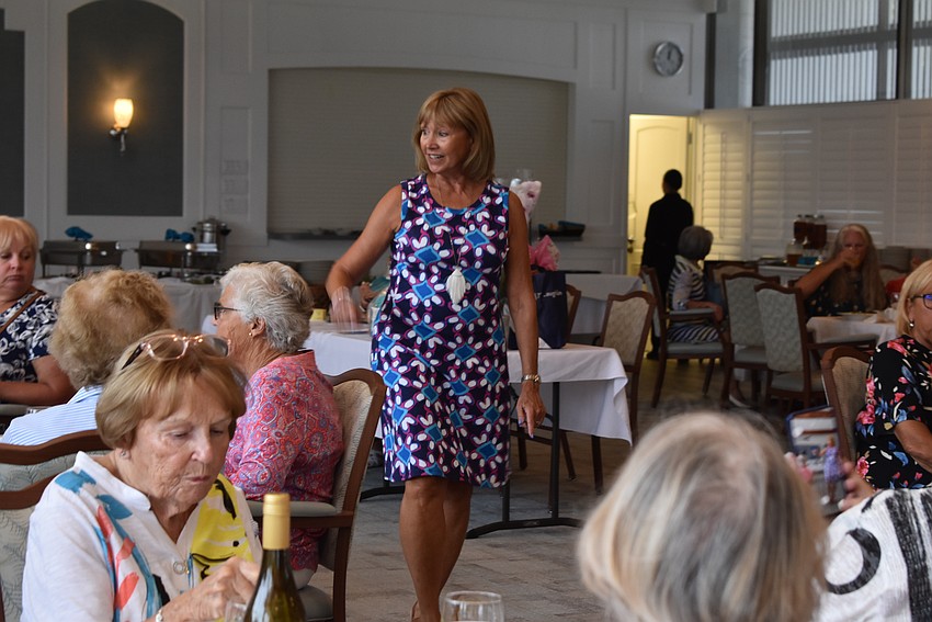 Sherry Bock models for the Longboat Harbour Fashion Show.