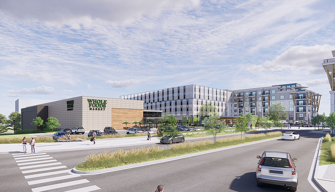 Whole Foods Market will be the grocery anchor for the One Riverside development in Brooklyn at the former Florida Times-Union site planned for apartments and restaurant and retail space.