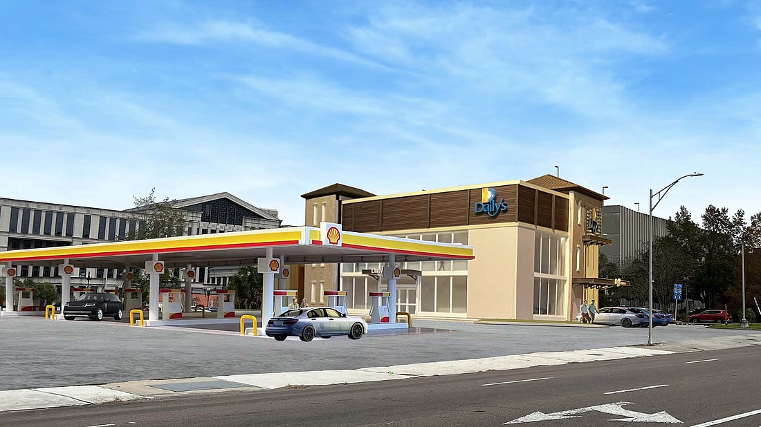 The Daily’s convenience store and gas station is planned near the Duval County Courthouse in Lavilla.
