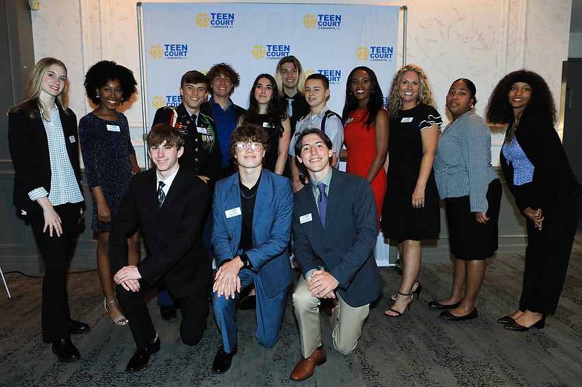 Executive Director Heather Todd with Teen Court students