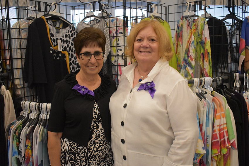 Helen LiMarzi is vice president of the Women’s Club and Jane Faix is president.