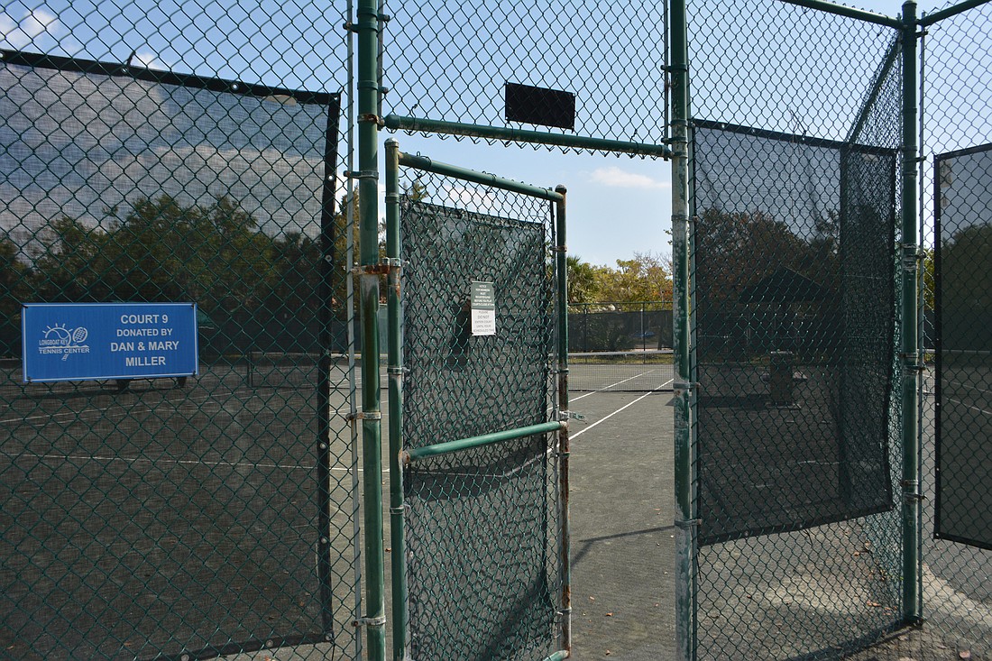 Tennis courts 7-10 have already been replaced at the Tennis Center.