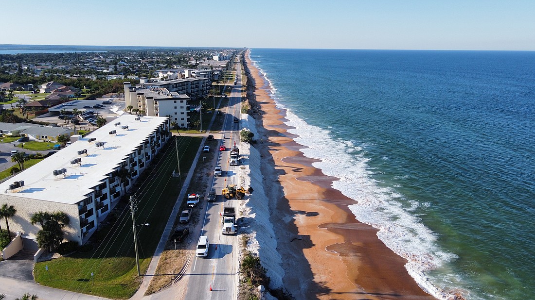 A secant wall spanning Sunrise Avenue to Marlin Drive is proposed to be constructed to strengthen dunes in Ormond-by-the-Sea. File photo courtesy of Jessamyn Almenas