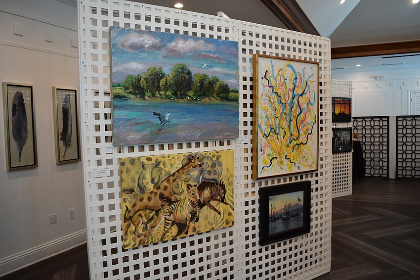 Many paintings highlighted Art in the Park.