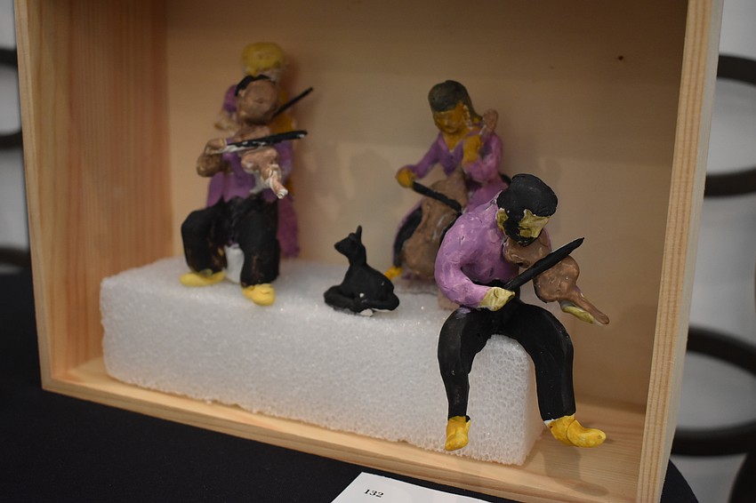 Paul Smilow's sculpture Jazz for Music was created using Sculpey.