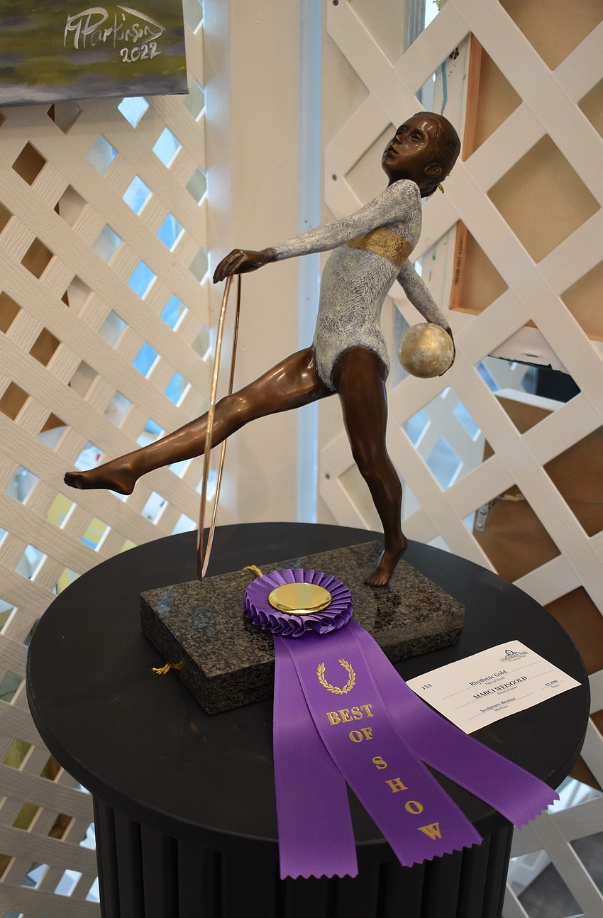 The Best of Show award went to Rhythmic Gold by Marci Weisgold.