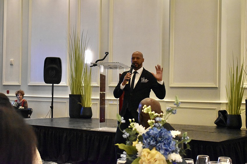 Sarasota City Mayor Kyle Battie makes a special appearance at Dreamers Academy's Night of Dreams Gala.