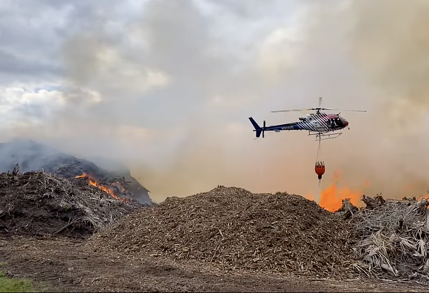 Smoke from contained mulch fire in Bunnell impacts visibility on U.S. 1