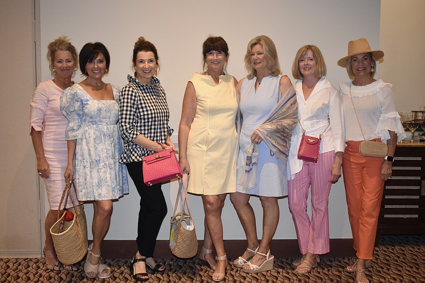Kim Rummel with models Jenni Kopelman, Elise Fortin, Catherine Costello, Kay Kochenderfer, Marianne Kupiec and Madeline Reiber