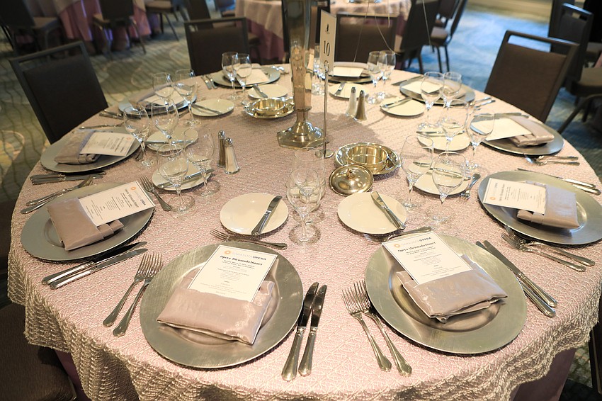 The event was held at the Ritz-Carlton's C'a d'Zan Room.