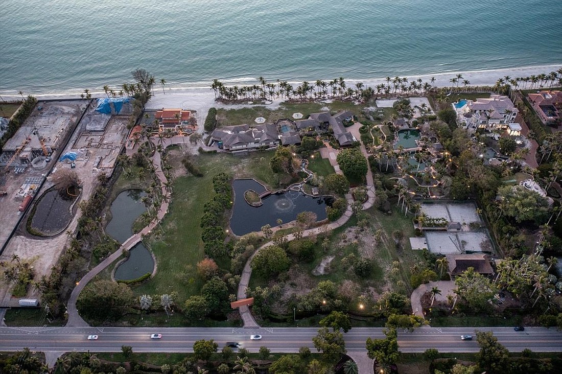 Beachfront home in Naples is for sale with an asking price of nearly $175 million.