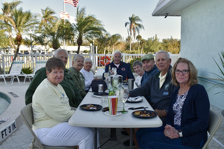 Pat Knudson, Greg Fiore, Donna Heffner, Lynne Heuston, Jim Entwistle, Pat and Bernie Clifford, Rich Knudson and Rudell Hickey